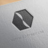 logo #10028 paper mockup